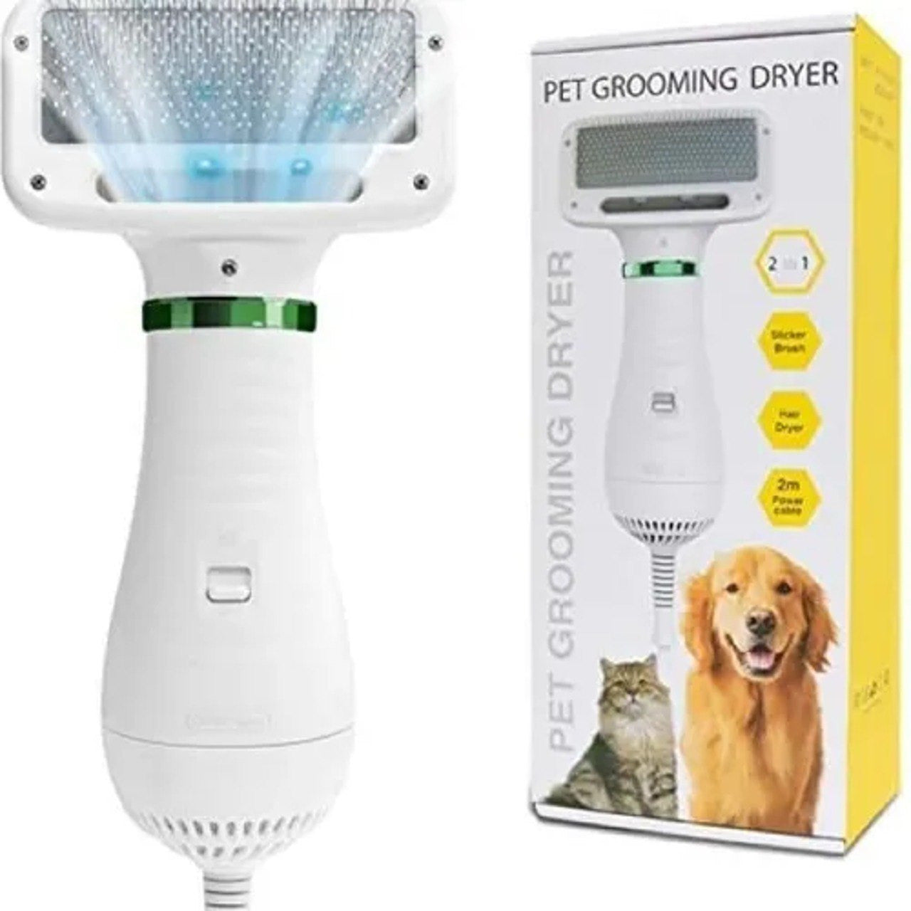 CEPILLO SECADOS 2EN1 PARA MASCOTAS