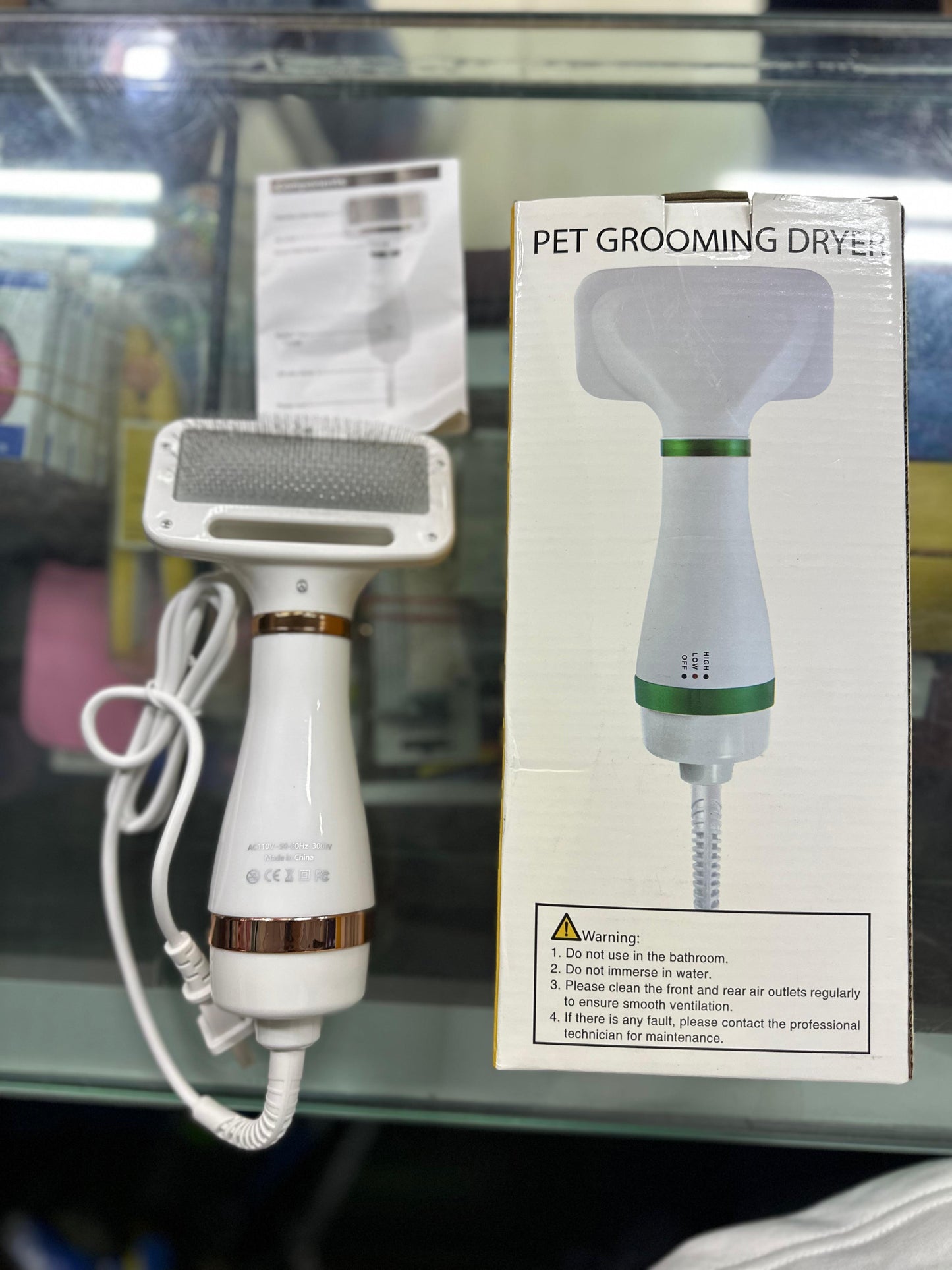 CEPILLO SECADOS 2EN1 PARA MASCOTAS