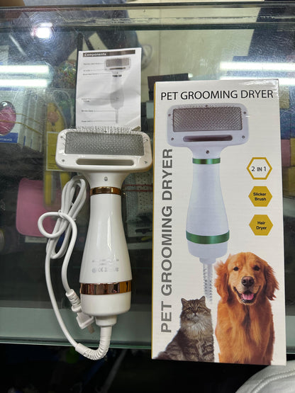 CEPILLO SECADOS 2EN1 PARA MASCOTAS